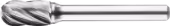 WebExtraImage Phantom hardmetaal Stiftfrees model C‚ cilindrisch‚ ronde kop‚ schacht 6 mm 1-ALU 12x25x6x70mm