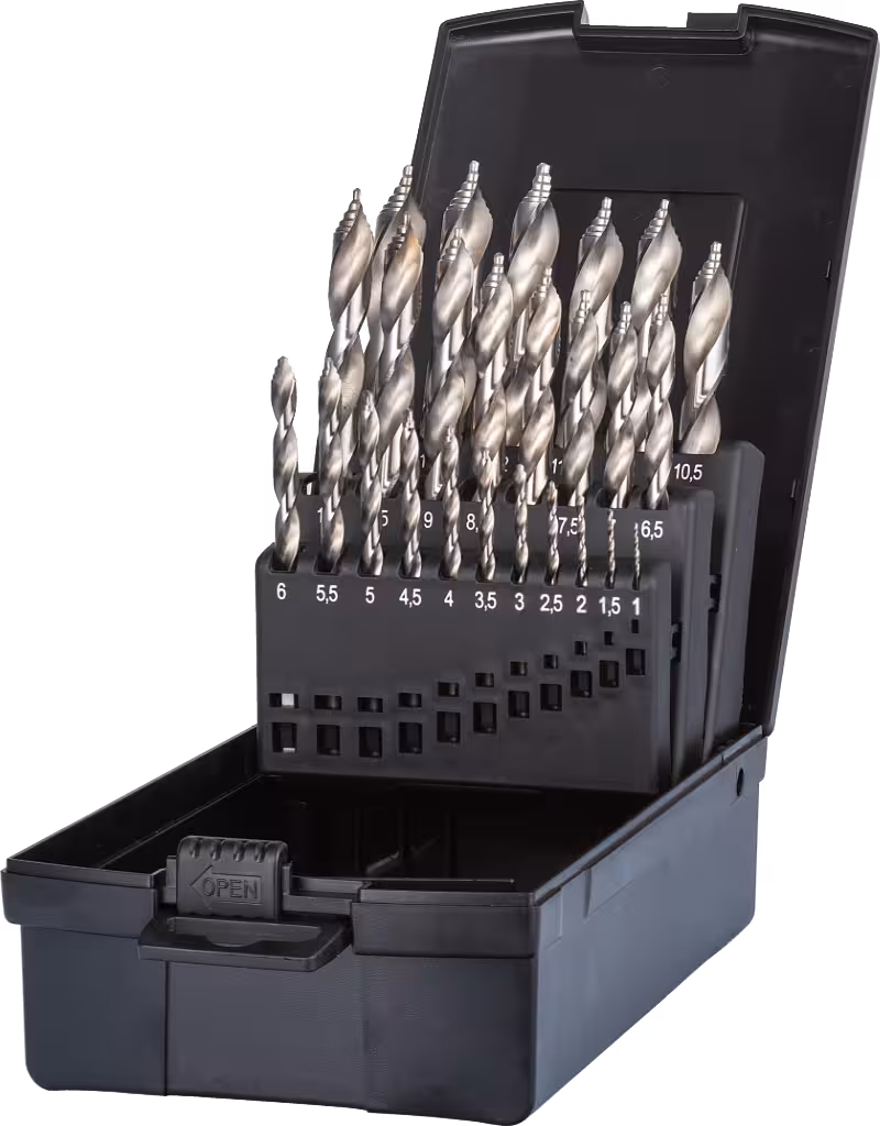 WebExtraImage Phantom HSS Set Spiraalboren DIN 338 Step-point‚ met drievlaks schacht 11.443 - 1-13x0‚5 mm