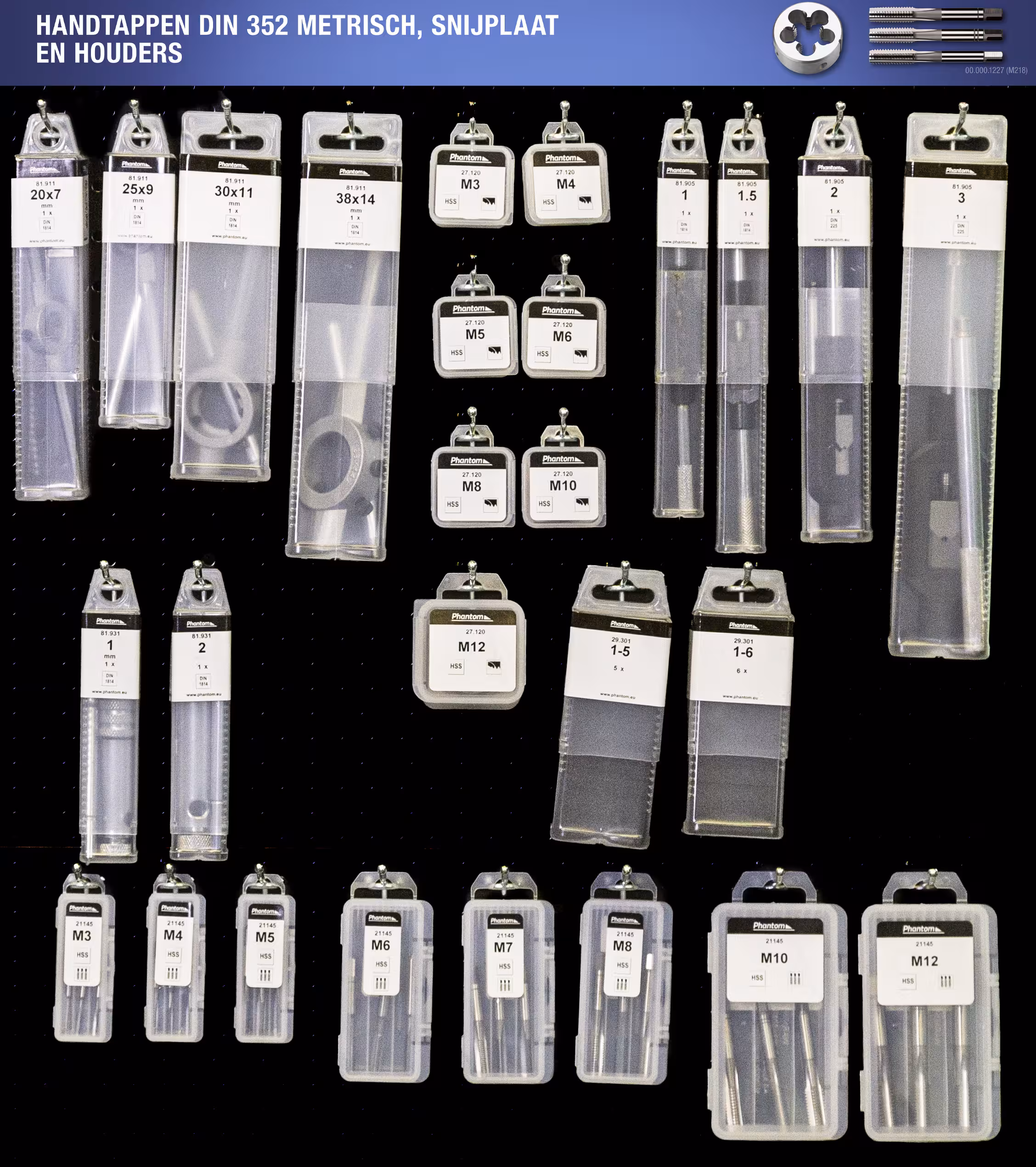 WebExtraImage Phantom Tarauds à main‚ Filière et porte filière * 21.145/27.120/81.900/-.910/-.930/29.300