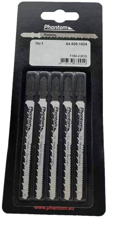 WebExtraImage Phantom Lame de scie sauteuse Acier spécial (Chrome) T100-2‚5CG UC 5