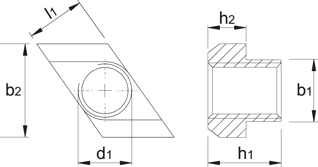 Drawing Phantom Cabeza-T‚ sistema "Romboidal" 10M8