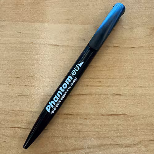 WebExtraImage Objets publicitaire  Stylo Noir Phantom