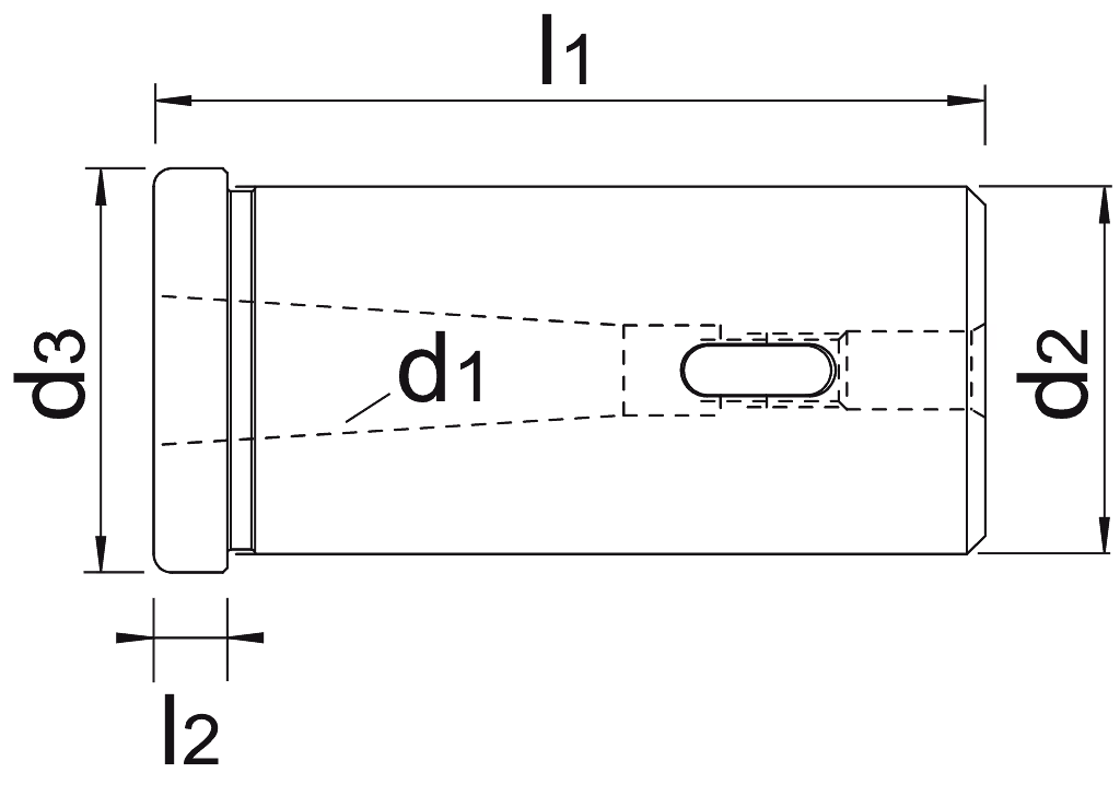 Drawing Phantom Douille avec cône morse‚ type H AH301 CM1