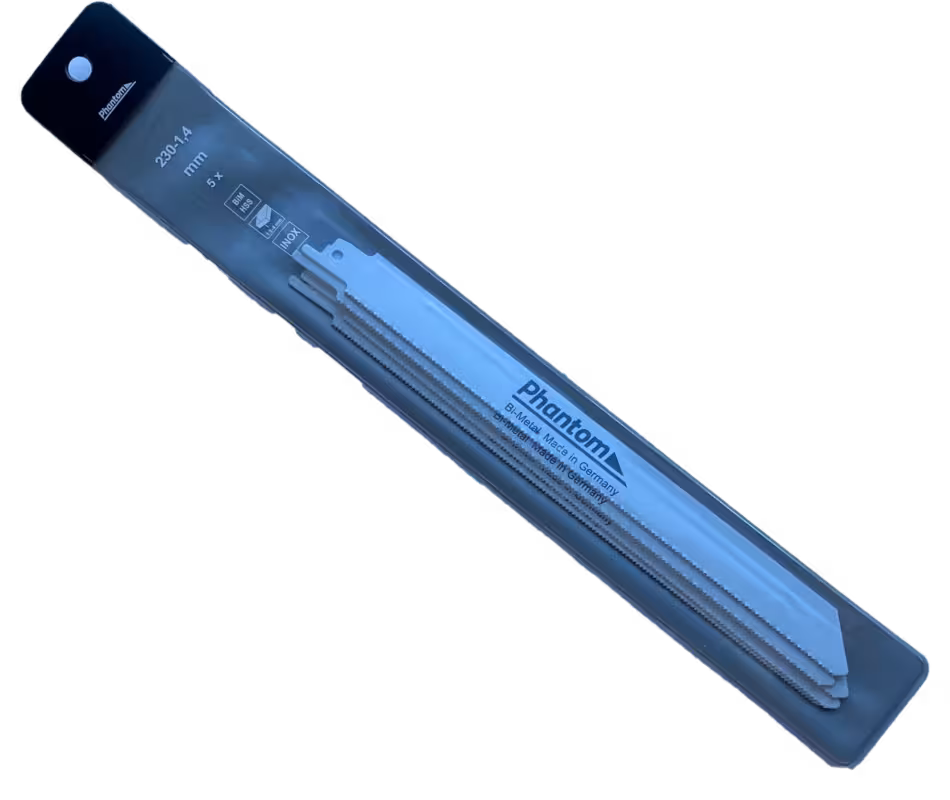WebExtraImage Phantom Hojas de sierra de sable HSS-Co 8% Bi-Metal R230-1‚4 Ud. embalaje 5
