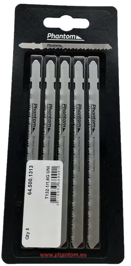 WebExtraImage Phantom HSS Bi-Metaal Decoupeerzaag T132-1/1‚6G UNI VPE 5