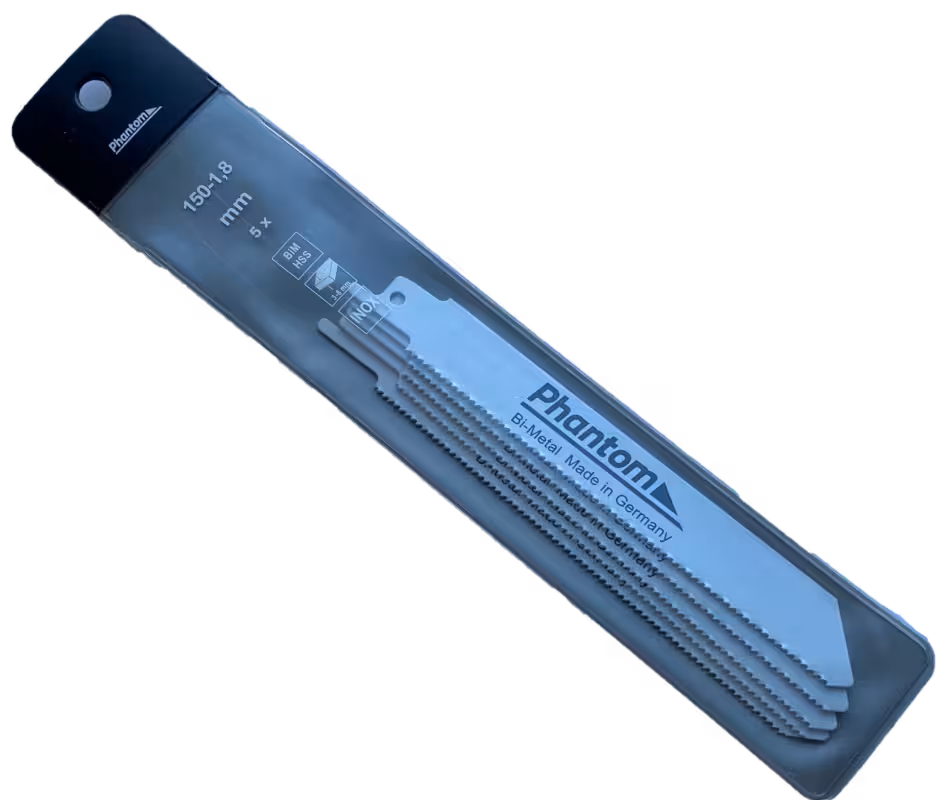 WebExtraImage Phantom HSS-Co 8% Bi-Metal Sabre Saw Blade R 150-1‚8 PU 5