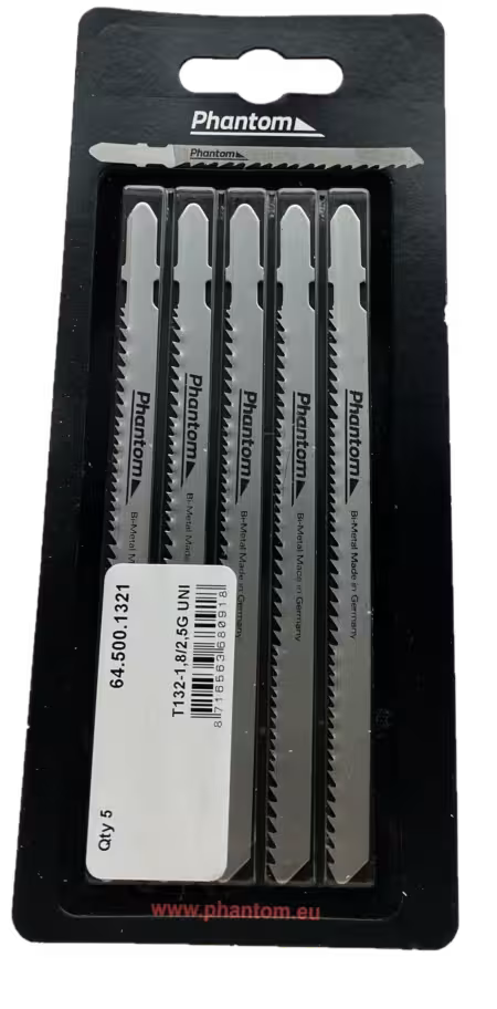 WebExtraImage Phantom HSS Bi-Metaal Decoupeerzaag T132-1‚8/2‚5G UNI VPE 5