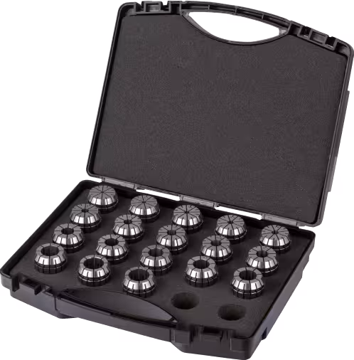 WebCategoryImage Phantom ISO 15488-B (DIN 6499-B) Sada upínacích kleštin‚ ultra přesné‚ 5 µm ER16 1-10mm