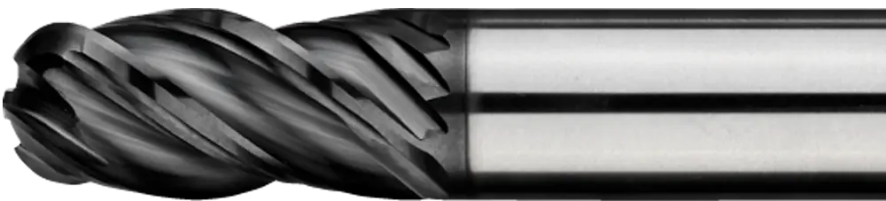Fraise à rayon carbure MG hélice variable 4 dents universelle