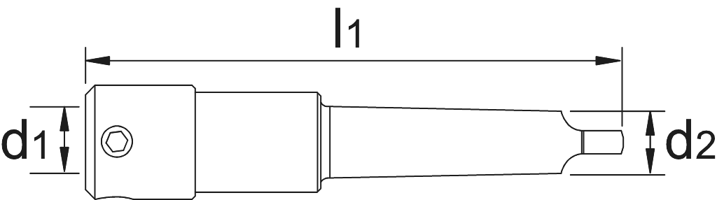 Drawing Phantom Annular cutter holder MT 3 32 mm