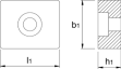 Drawing DIN 6322-B T-Block‚ carburized and ground 10 x 8 mm