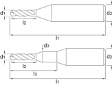 Drawing Phantom UNI solid carbide Micro Drill 5xD 0‚1 mm