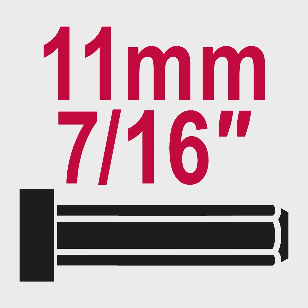 Zeskante schacht 11 mm (7/16″)