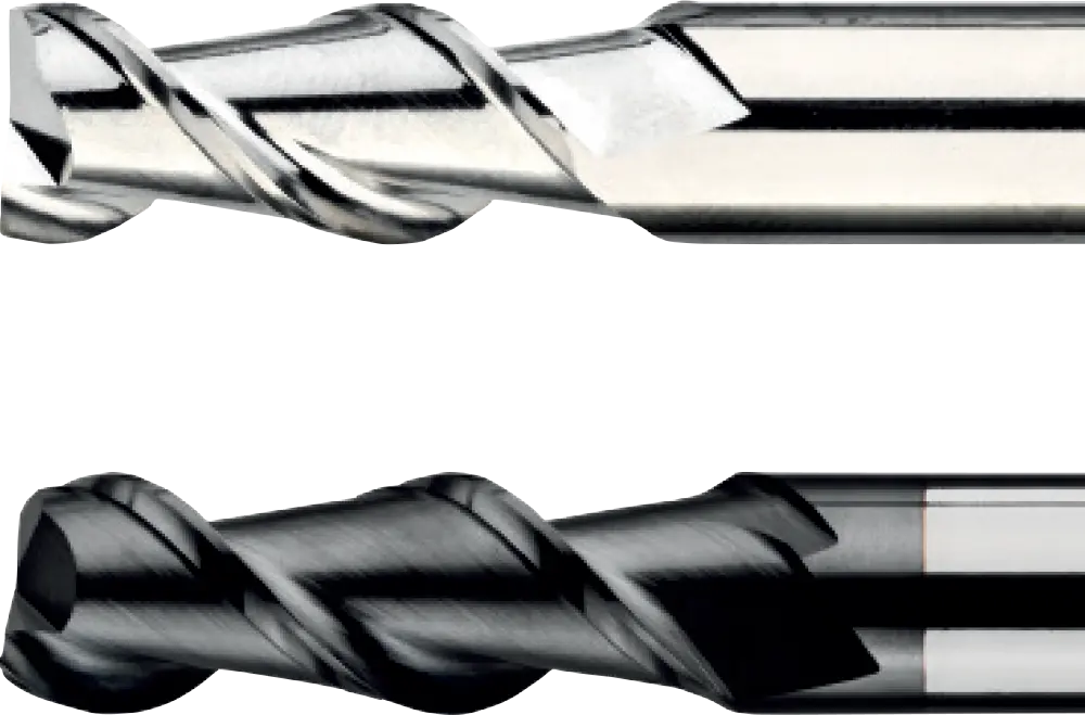 Fraise carbure MG 2 dents spécial aluminium