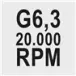 Balanceerklasse G6,3 20.000 RPM