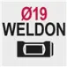 Standaard kernboor opname Weldon 19 mm (19,05 mm)
