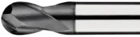 Fraise à rayon carbure MG 2 dents universelle