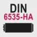 Cilindrische schacht DIN 6535-HA